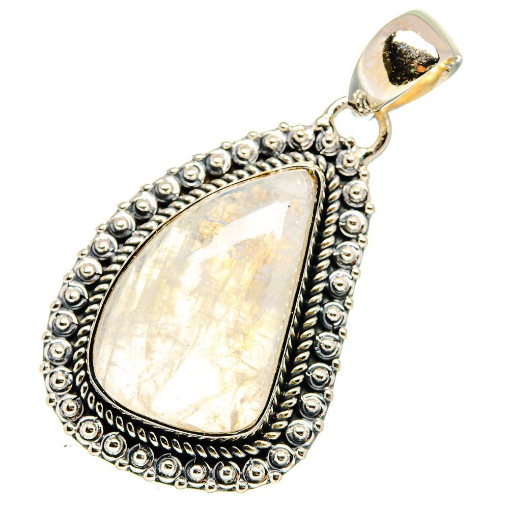 Rainbow Moonstone Pendants handcrafted by Ana Silver Co - PD11543