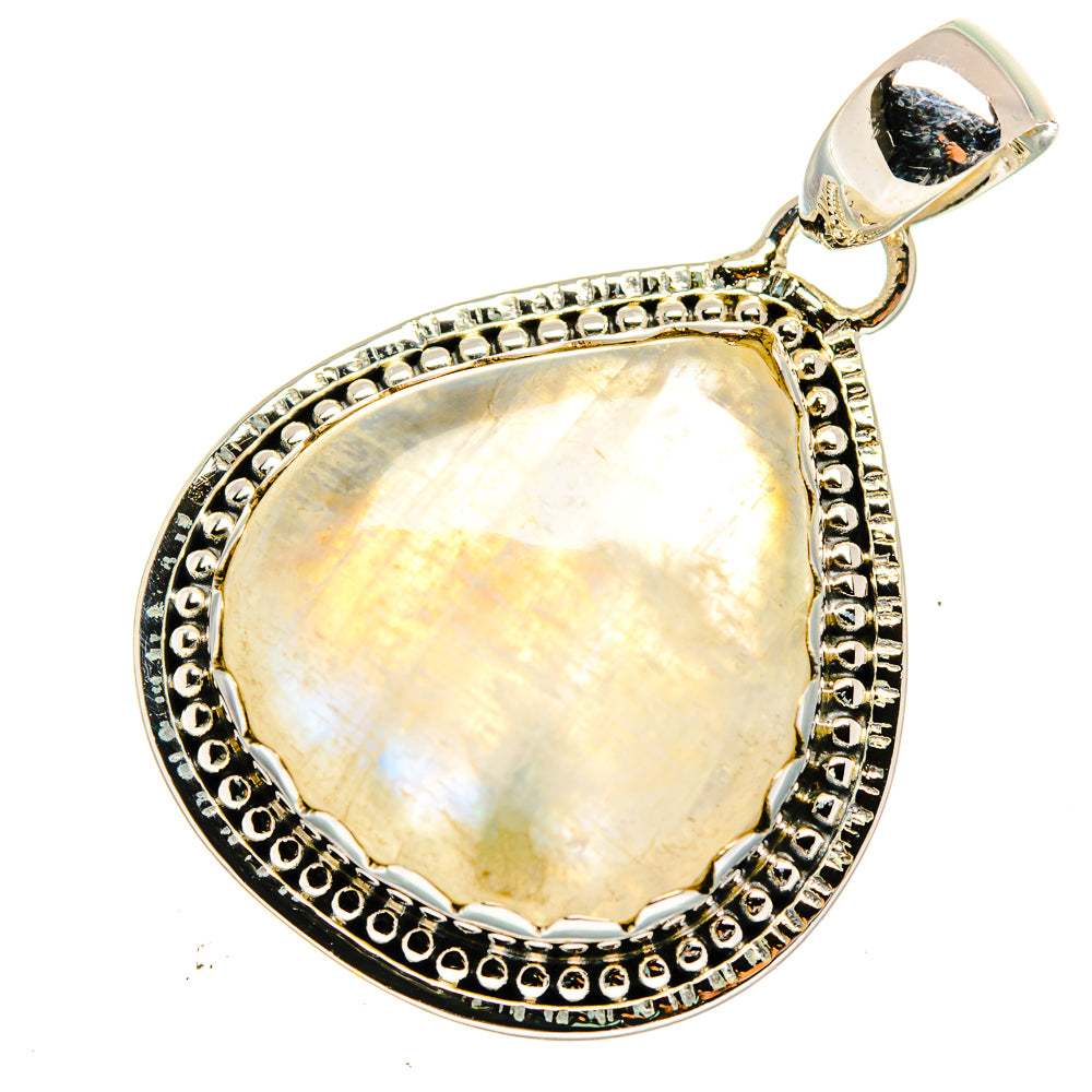 Rainbow Moonstone Pendants handcrafted by Ana Silver Co - PD11545