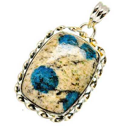 K2 Blue Azurite Pendants handcrafted by Ana Silver Co - PD11548