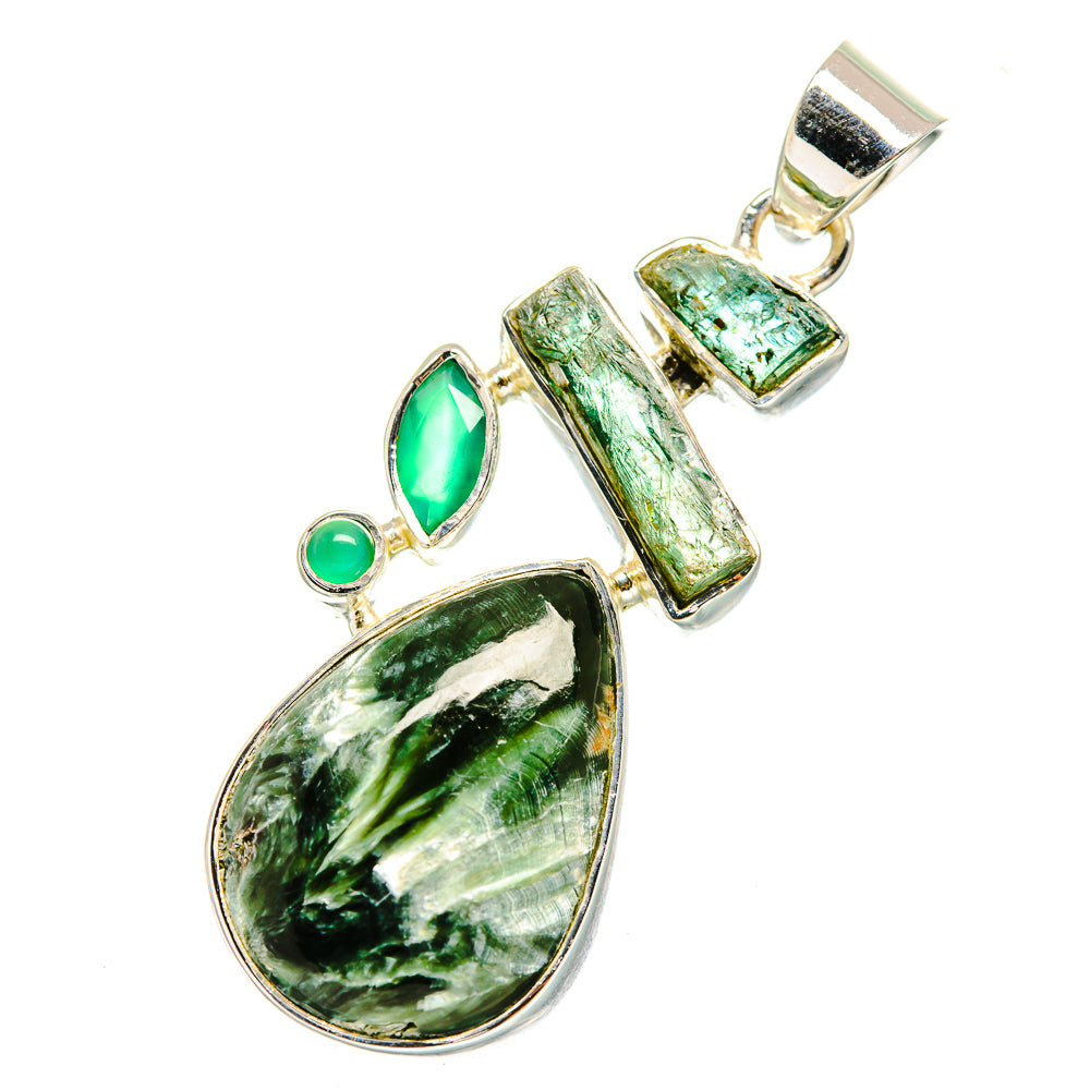 Seraphinite Pendants handcrafted by Ana Silver Co - PD11556