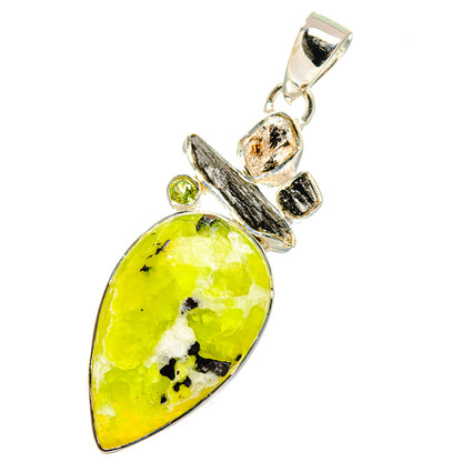 African Green Opal Pendants handcrafted by Ana Silver Co - PD11557