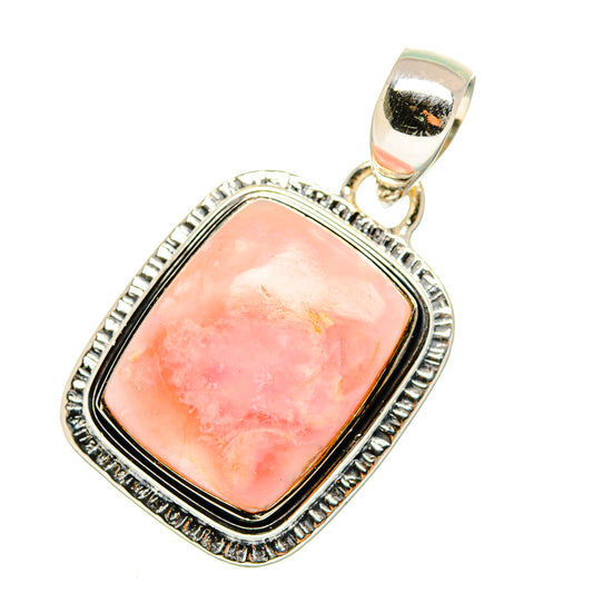 Pink Opal Pendants handcrafted by Ana Silver Co - PD11566