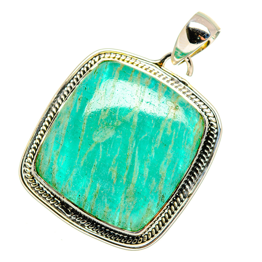 Amazonite Pendants handcrafted by Ana Silver Co - PD11567
