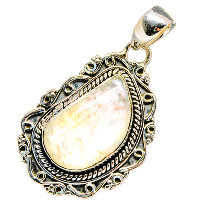 Rainbow Moonstone Pendants handcrafted by Ana Silver Co - PD11568