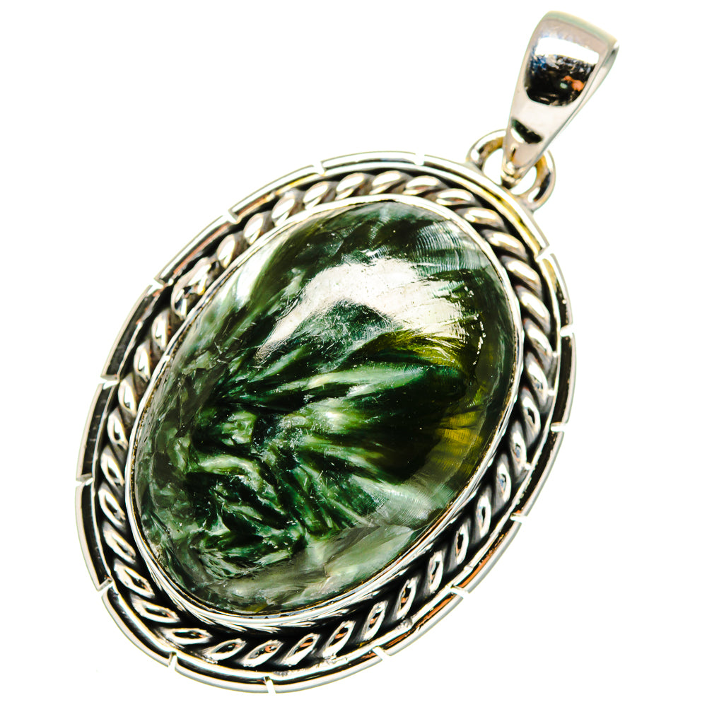 Seraphinite Pendants handcrafted by Ana Silver Co - PD11585