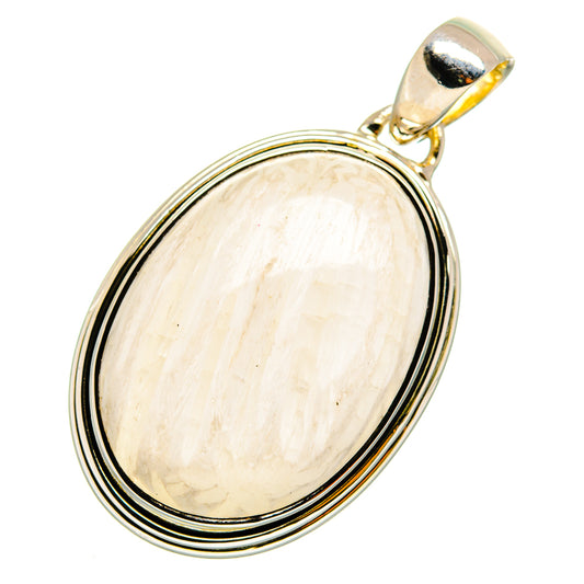 White Scolecite Pendants handcrafted by Ana Silver Co - PD11601