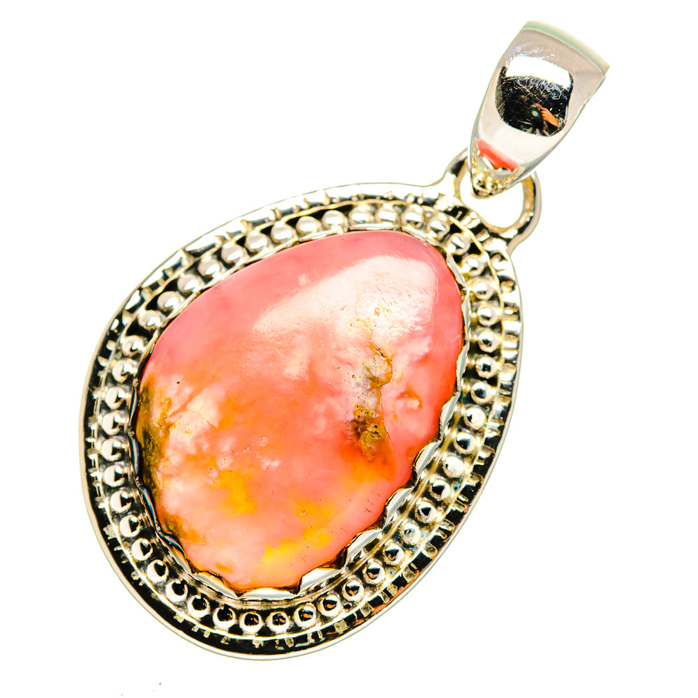 Pink Opal Pendants handcrafted by Ana Silver Co - PD11605