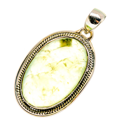 Prehnite Pendants handcrafted by Ana Silver Co - PD11613