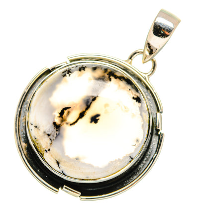 Dendritic Opal Pendants handcrafted by Ana Silver Co - PD11615