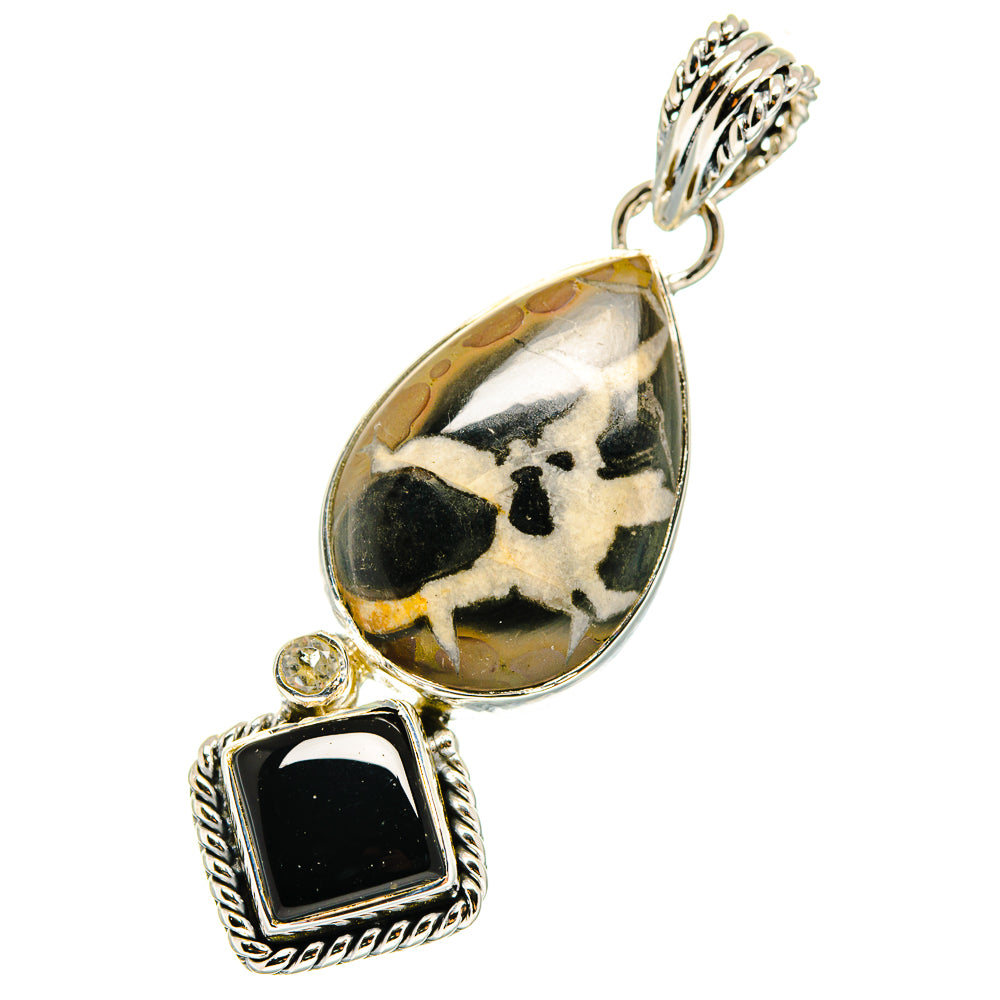 Septarian Geode Pendants handcrafted by Ana Silver Co - PD11637