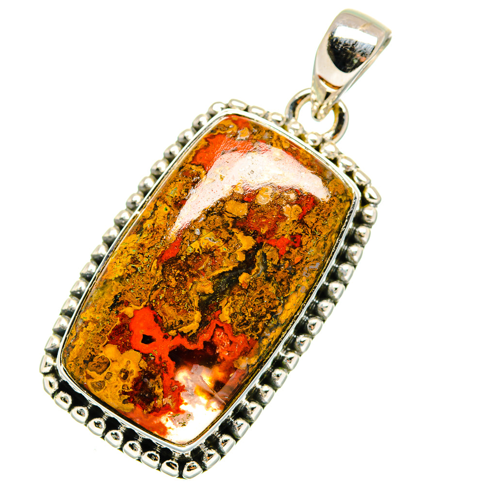 Moroccan Agate Pendants handcrafted by Ana Silver Co - PD11649