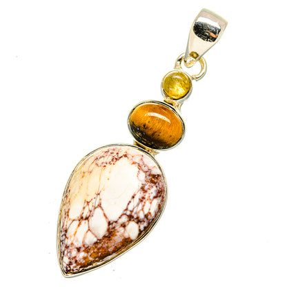 Peanut Wood Jasper Pendants handcrafted by Ana Silver Co - PD11650