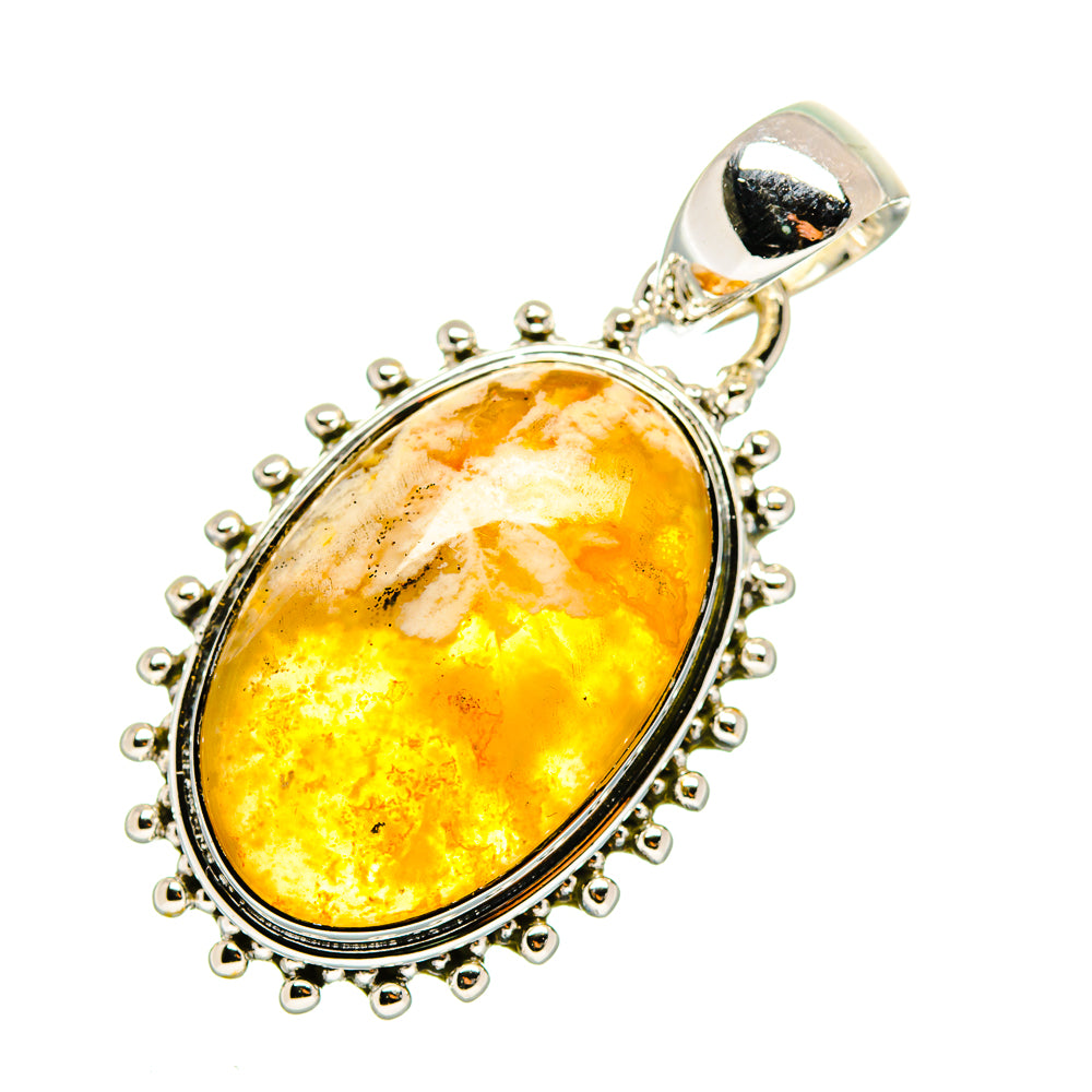 Plume Agate Pendants handcrafted by Ana Silver Co - PD11652 - Photo 2