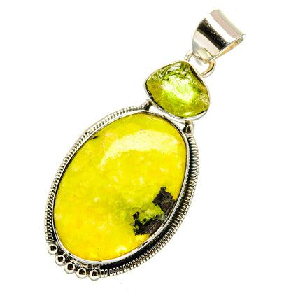 African Green Opal Pendants handcrafted by Ana Silver Co - PD11653