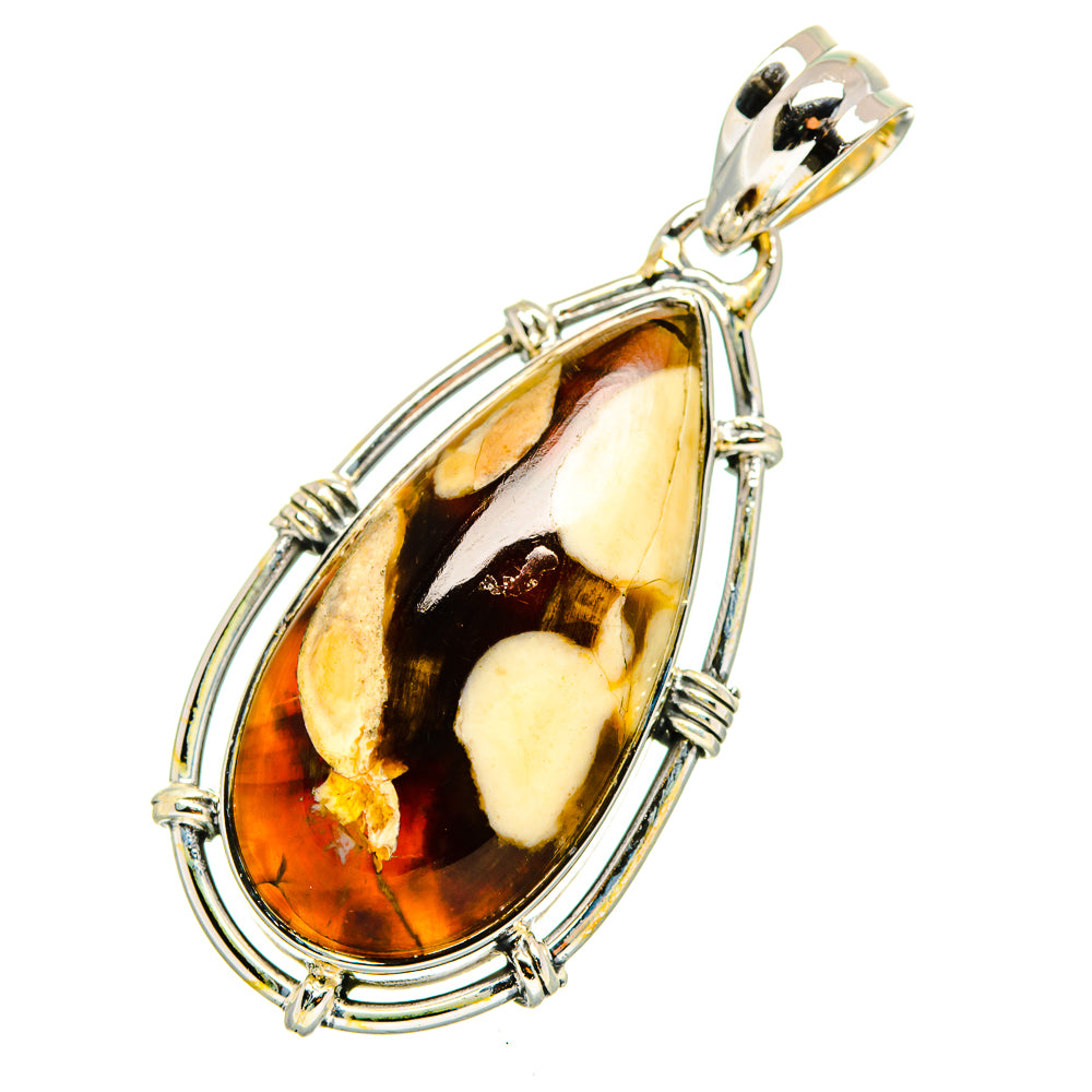 Peanut Wood Jasper Pendants handcrafted by Ana Silver Co - PD11661