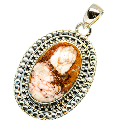 Peanut Wood Jasper Pendants handcrafted by Ana Silver Co - PD11680