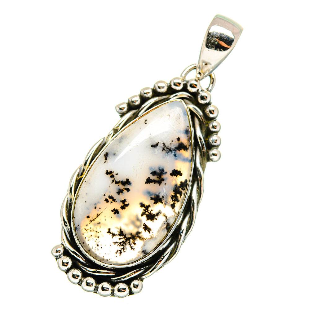 Dendritic Opal Pendants handcrafted by Ana Silver Co - PD11684