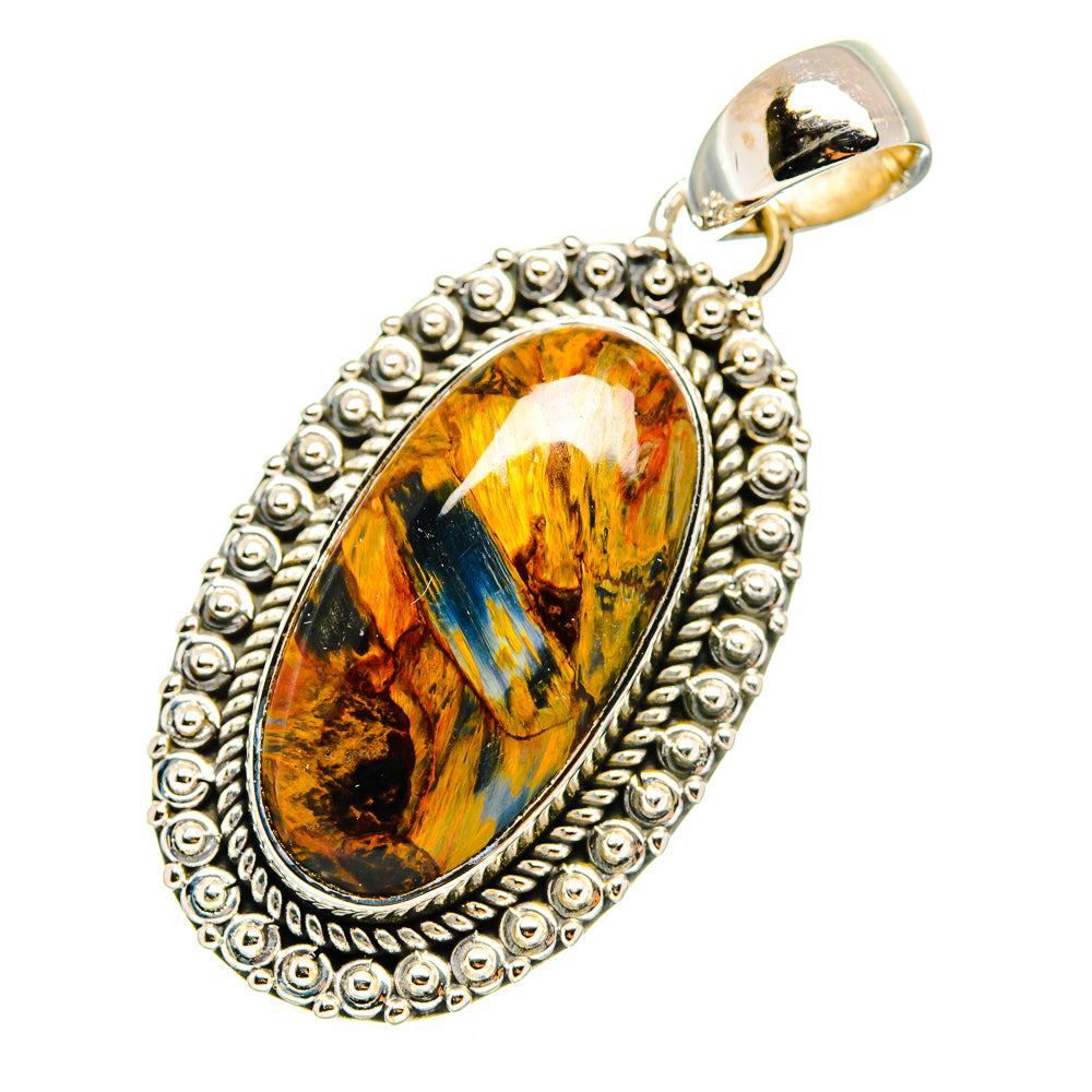 Golden Pietersite Pendants handcrafted by Ana Silver Co - PD11693