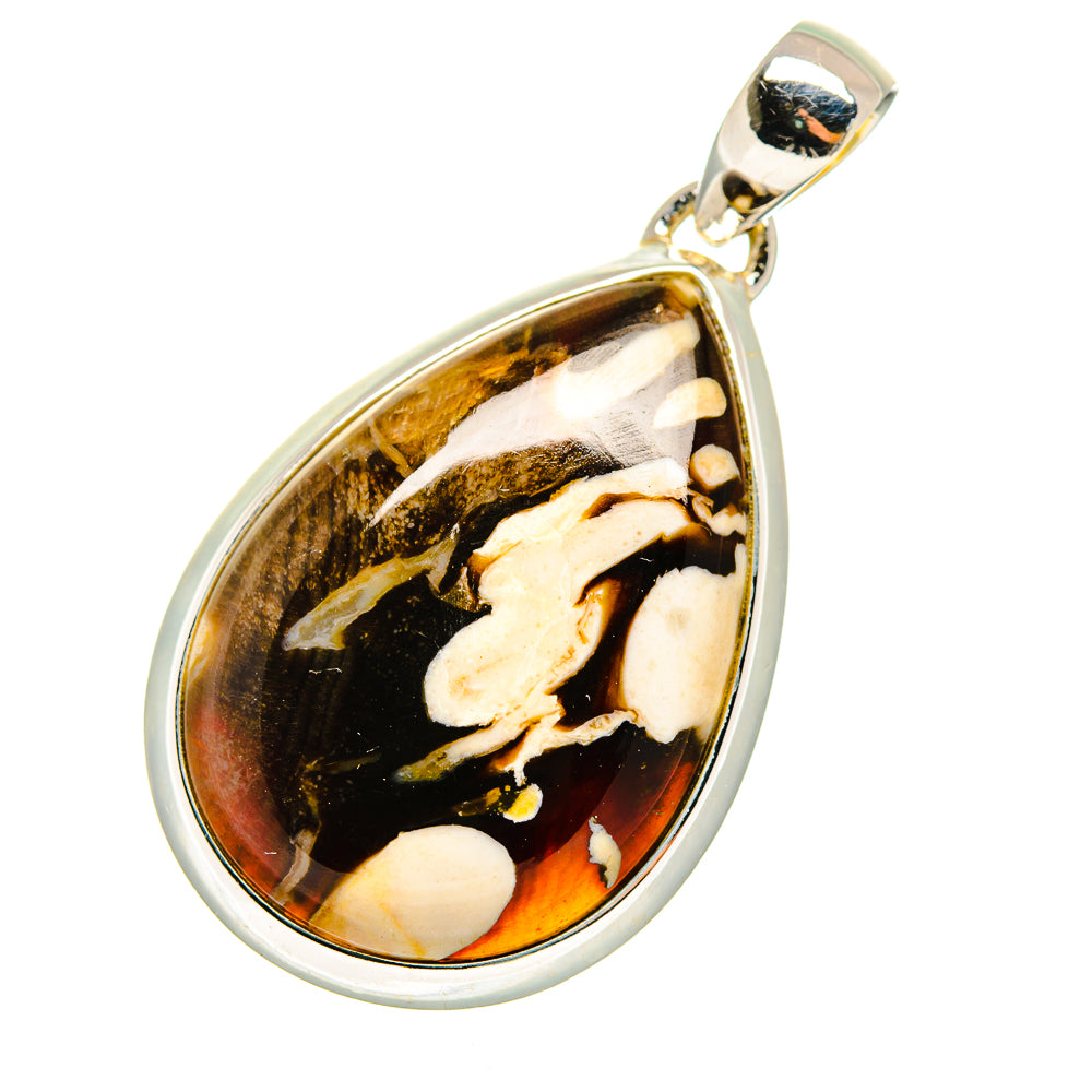 Peanut Wood Jasper Pendants handcrafted by Ana Silver Co - PD11694