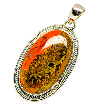 Moroccan Agate Pendants handcrafted by Ana Silver Co - PD11696