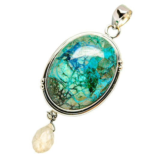 Chrysocolla Pendants handcrafted by Ana Silver Co - PD11704