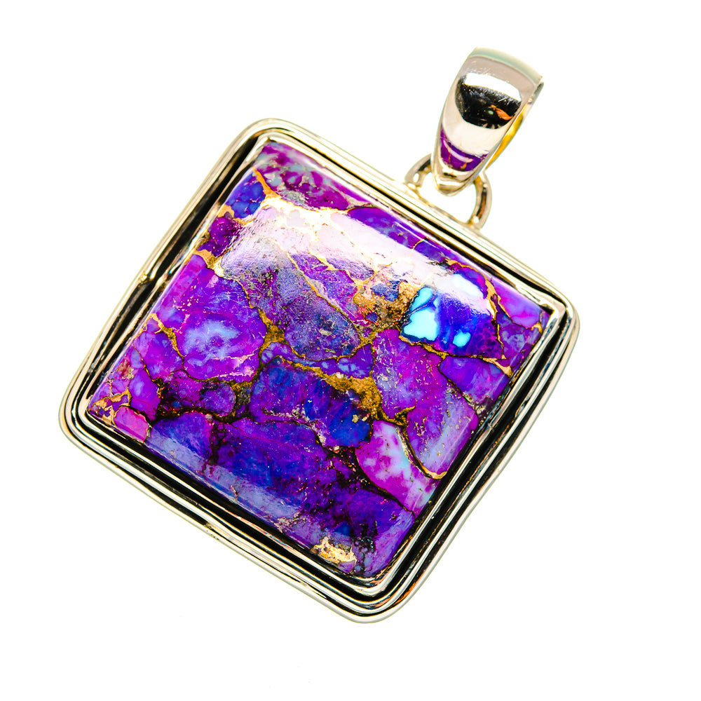Purple Copper Composite Turquoise Pendants handcrafted by Ana Silver Co - PD11706
