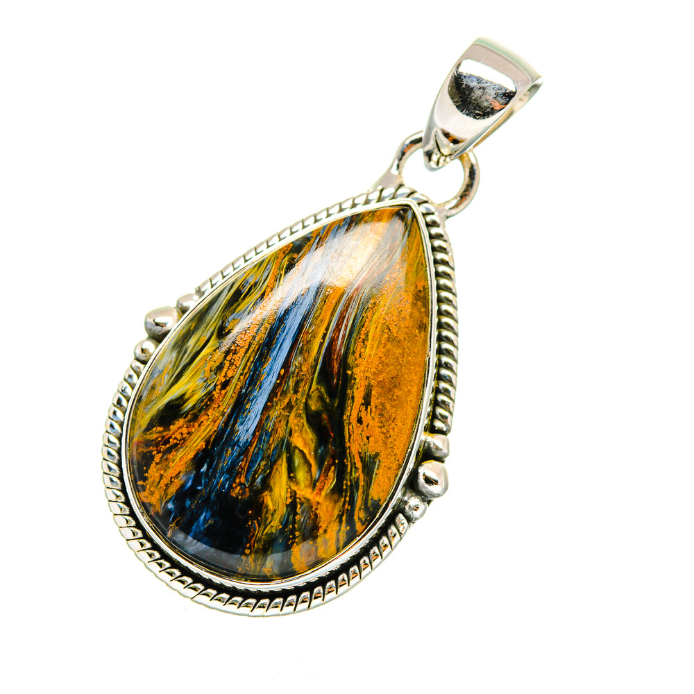 Golden Pietersite Pendants handcrafted by Ana Silver Co - PD11707
