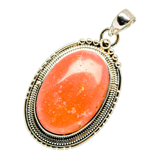 Pink Opal Pendants handcrafted by Ana Silver Co - PD11712