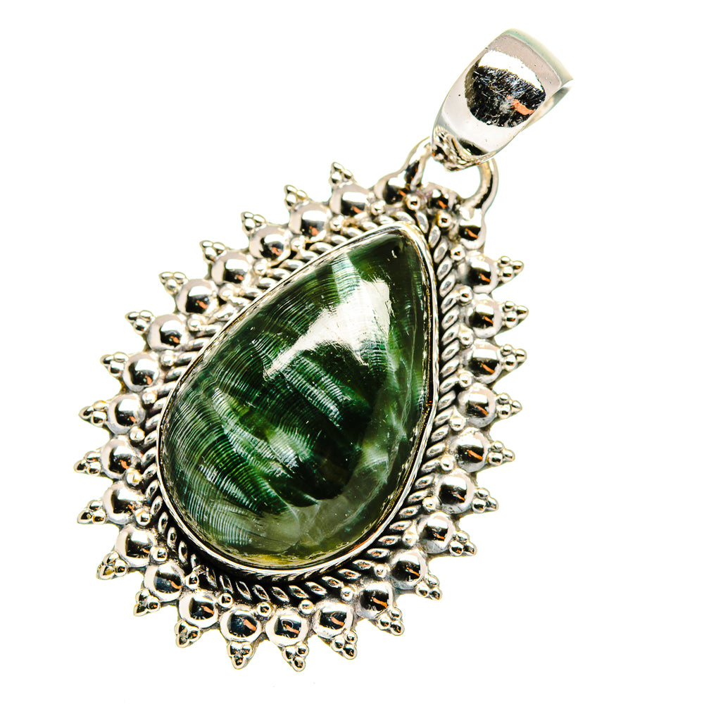 Seraphinite Pendants handcrafted by Ana Silver Co - PD11715
