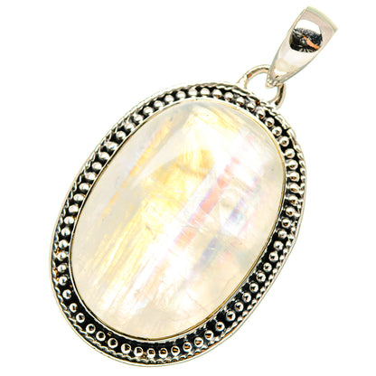 Rainbow Moonstone Pendants handcrafted by Ana Silver Co - PD11724