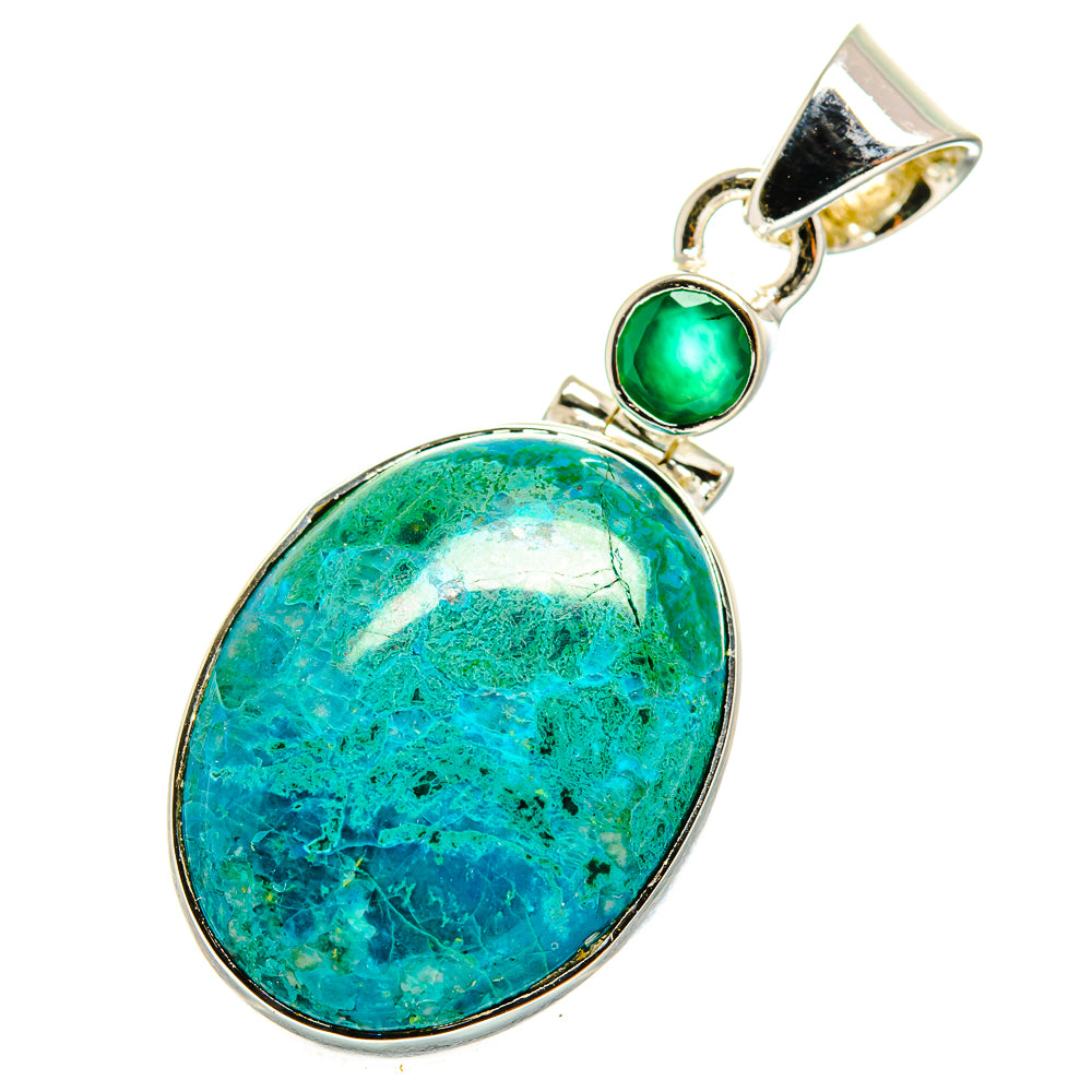 Chrysocolla Pendants handcrafted by Ana Silver Co - PD11728