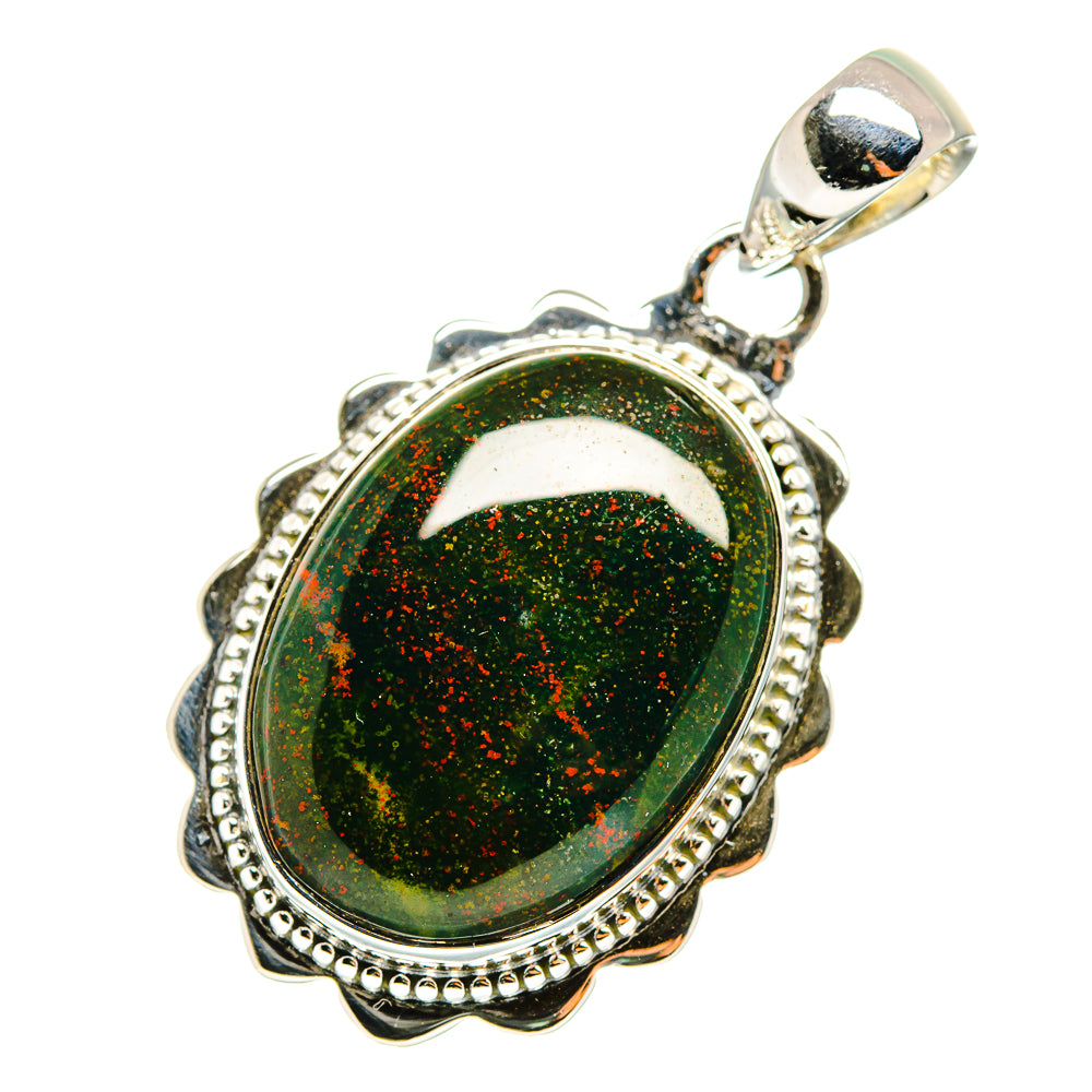 Bloodstone Pendants handcrafted by Ana Silver Co - PD11729