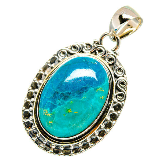 Chrysocolla Pendants handcrafted by Ana Silver Co - PD11746