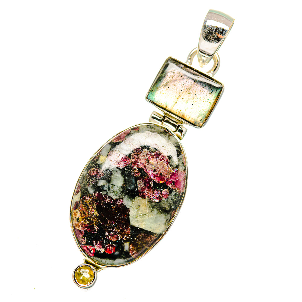 Russian Eudialyte Pendants handcrafted by Ana Silver Co - PD11750