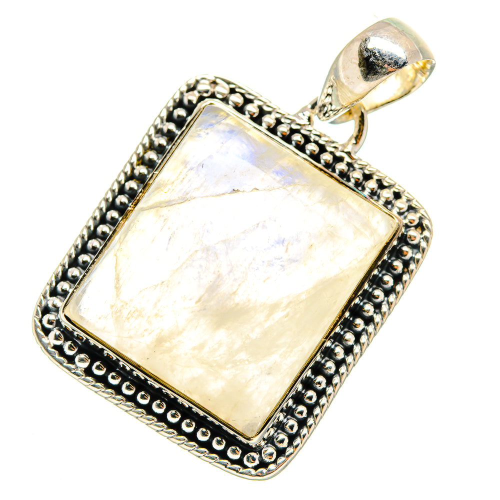 Rainbow Moonstone Pendants handcrafted by Ana Silver Co - PD11755