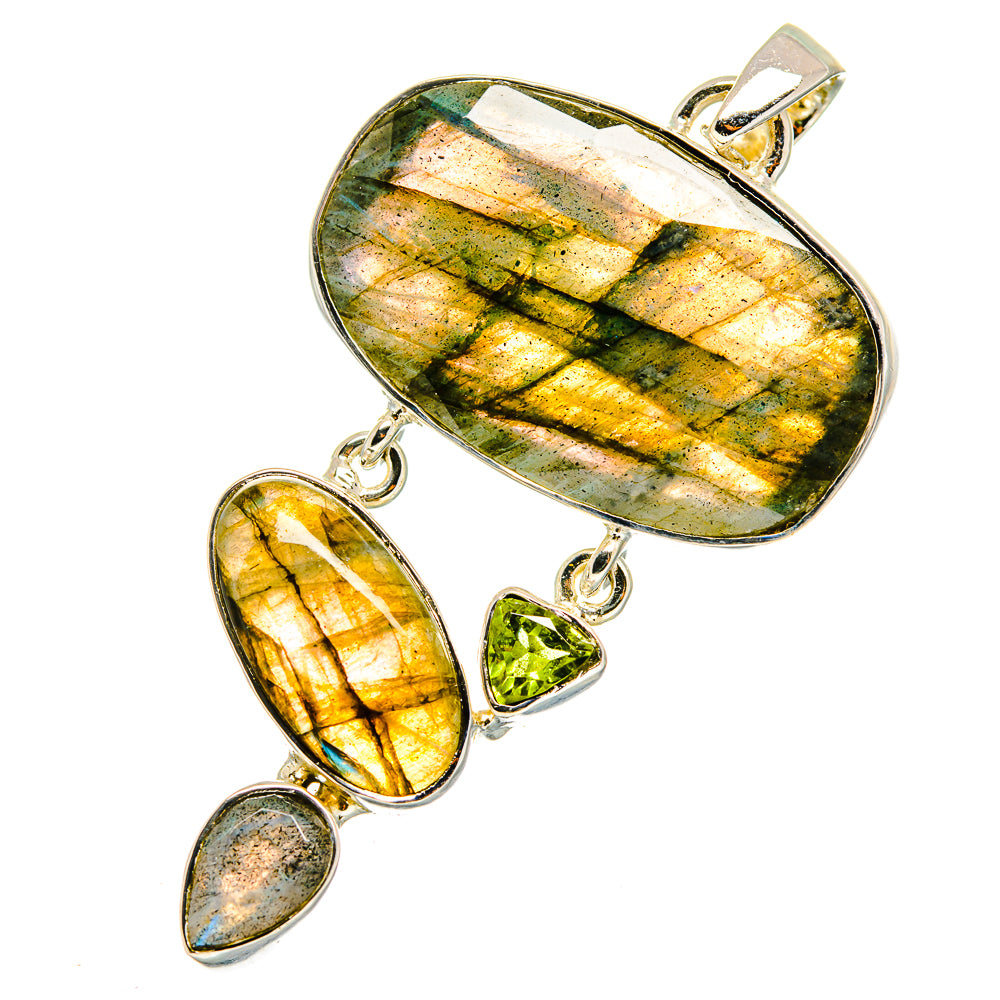 Labradorite Pendants handcrafted by Ana Silver Co - PD11756