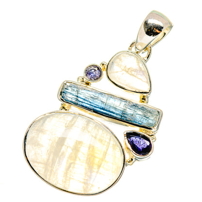 Rainbow Moonstone Pendants handcrafted by Ana Silver Co - PD11759