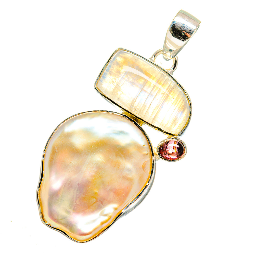 Mother Of Pearl Pendants handcrafted by Ana Silver Co - PD11763