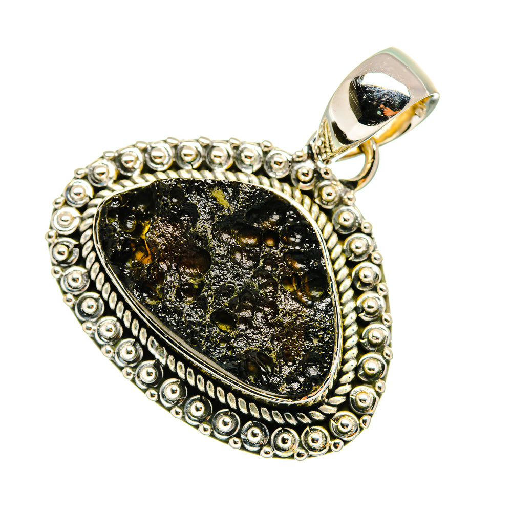 Tektite Pendants handcrafted by Ana Silver Co - PD11776
