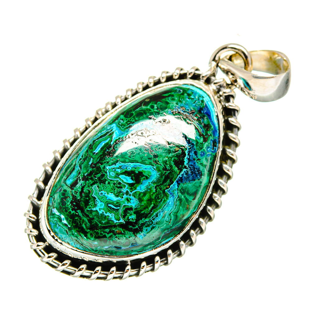Chrysocolla Pendants handcrafted by Ana Silver Co - PD11779