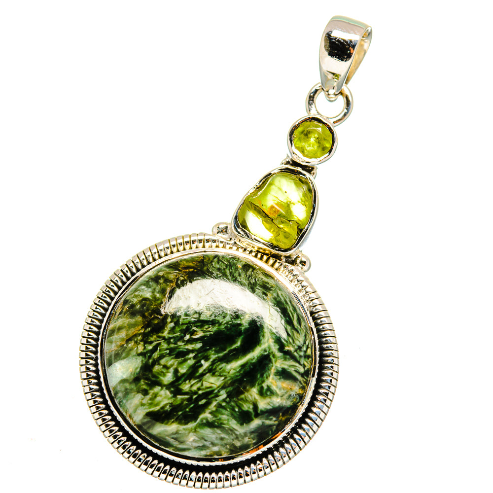 Seraphinite Pendants handcrafted by Ana Silver Co - PD11785