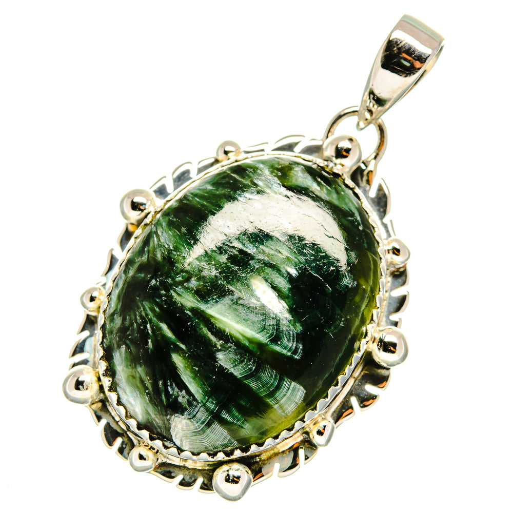 Seraphinite Pendants handcrafted by Ana Silver Co - PD11789