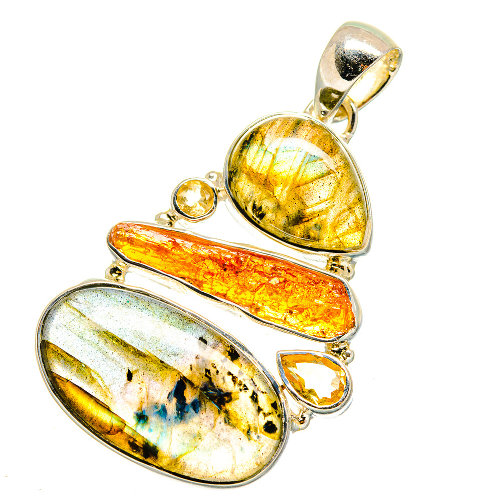 Labradorite Pendants handcrafted by Ana Silver Co - PD11810