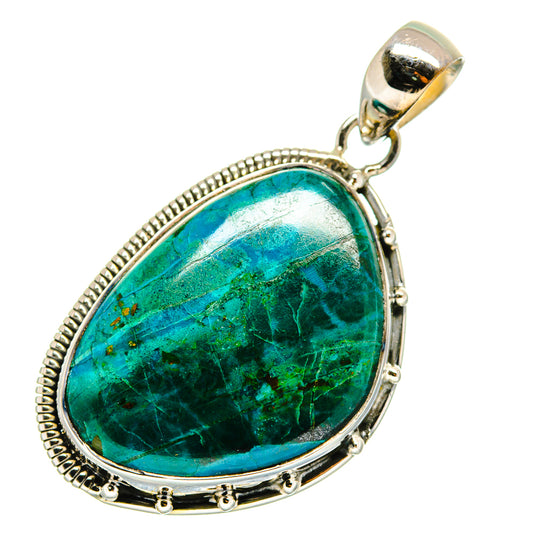 Chrysocolla Pendants handcrafted by Ana Silver Co - PD11814