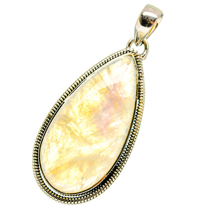 Rainbow Moonstone Pendants handcrafted by Ana Silver Co - PD11817