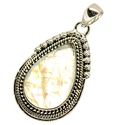 Rainbow Moonstone Pendants handcrafted by Ana Silver Co - PD11818
