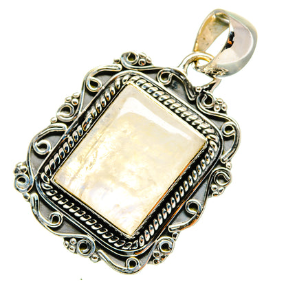 Rainbow Moonstone Pendants handcrafted by Ana Silver Co - PD11823