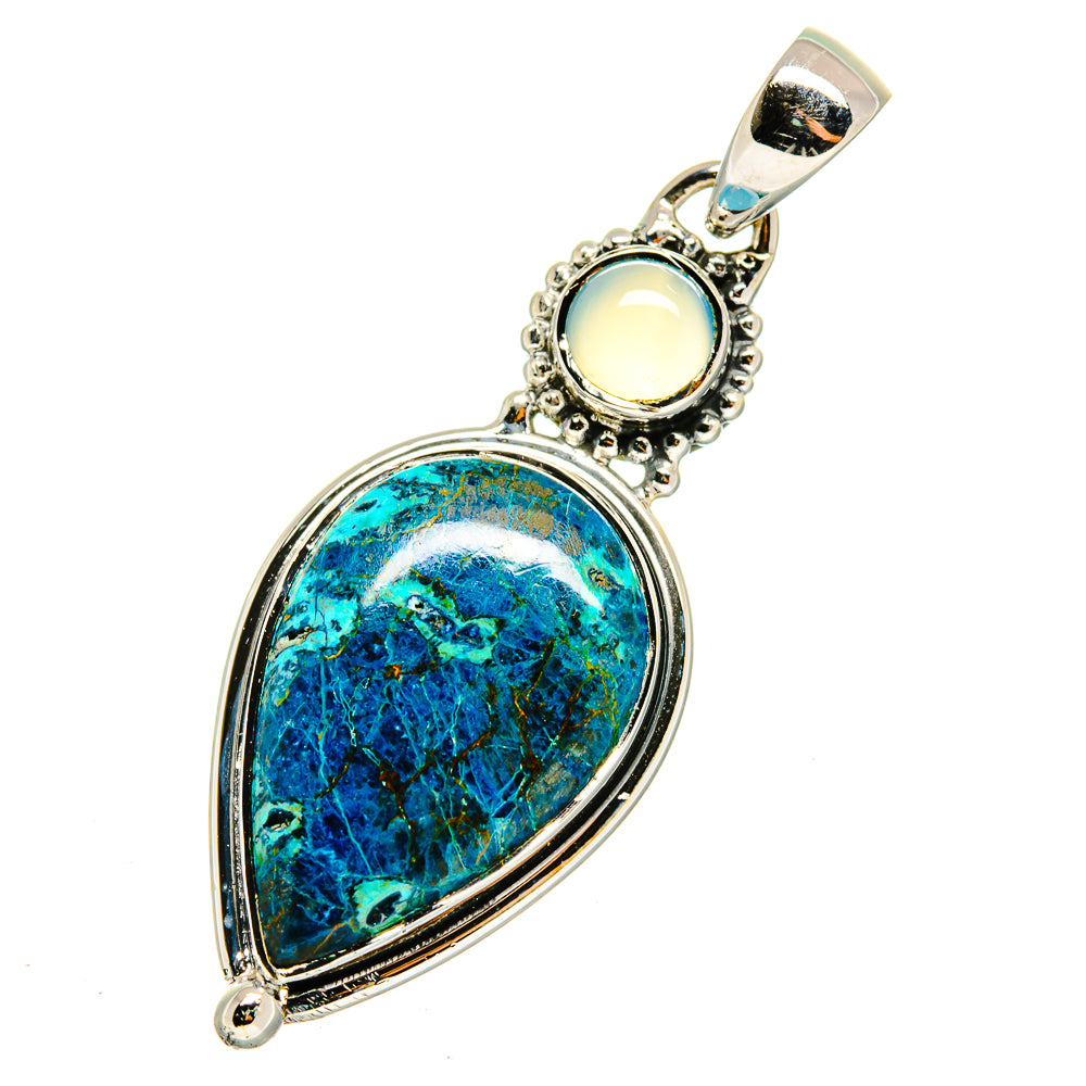 Chrysocolla Pendants handcrafted by Ana Silver Co - PD11829