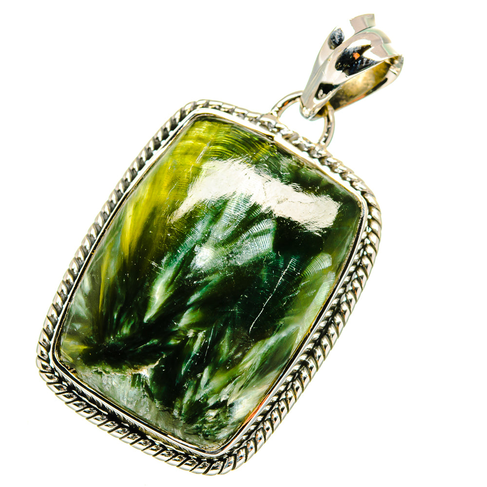 Seraphinite Pendants handcrafted by Ana Silver Co - PD11830