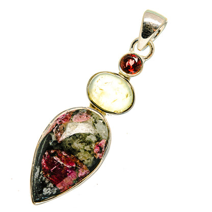 Russian Eudialyte Pendants handcrafted by Ana Silver Co - PD11856